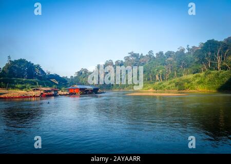 Kuala Tahan village, Taman Negara national park, Malaysia Stock Photo