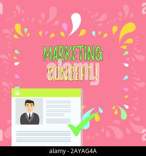 Word writing text Marketing Concept. Business concept for the strategy that firms adopt to satisfy customers. Stock Photo