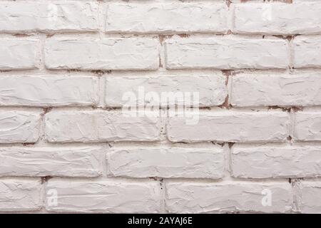 Texture - white bricks on the wall Stock Photo