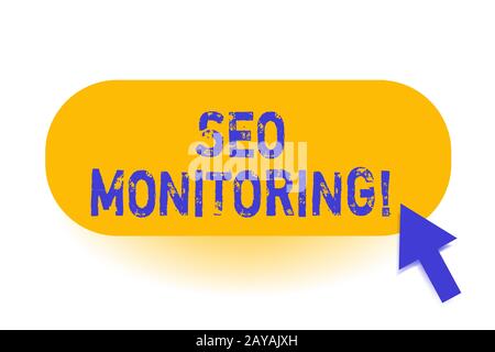 Handwriting text Seo Monitoring. Concept meaning the process of optimizing the visibility of your website. Stock Photo
