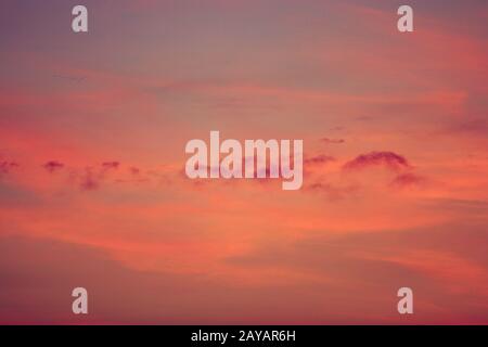 a beautiful sky at sunset Stock Photo