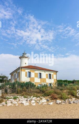 Lighthouse of Bibione Stock Photo