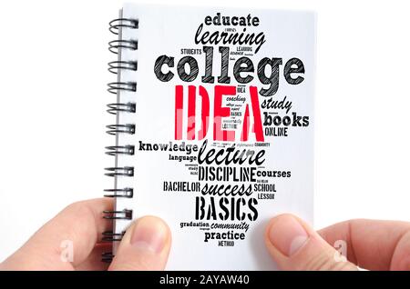 Idea word cloud collage Stock Photo