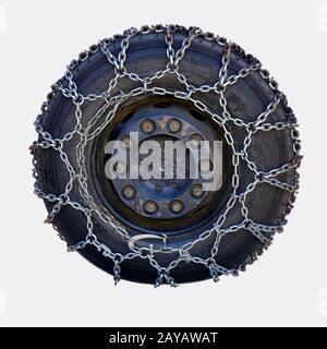 Snow chains Stock Photo