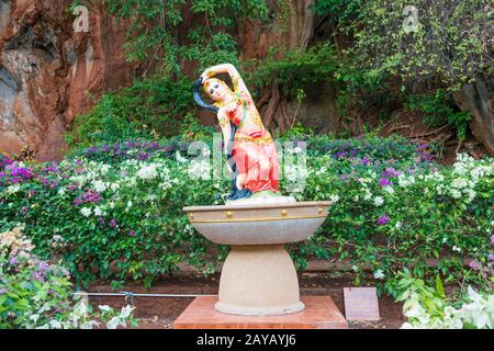 Statue of buddhist goddess in Thailand Stock Photo