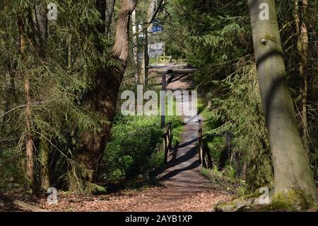 Fulde Valley in the Lueneburger Heide, Lower Saxony Stock Photo