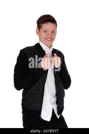 Portrait image of a young teenage boy Stock Photo