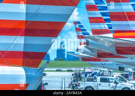 scenes from charlotte north carolina airport Stock Photo