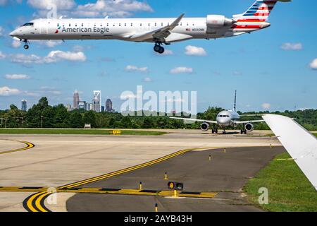 scenes from charlotte north carolina airport Stock Photo