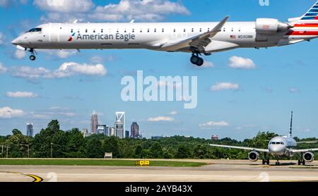 scenes from charlotte north carolina airport Stock Photo