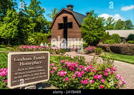 Charlotte, NC April 2019 - at billy graham public library on sunny day Stock Photo