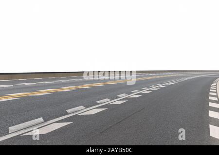 modern road surface isolated Stock Photo
