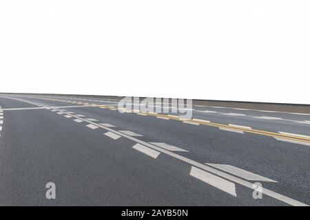 modern road surface isolated Stock Photo