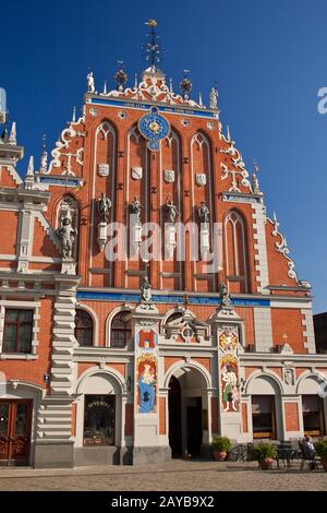 Blackhead's house in Riga, Latvia Stock Photo