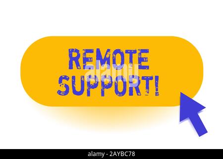 Handwriting text Remote Support. Concept meaning help endusers to solve computer problems and issues remotely. Stock Photo