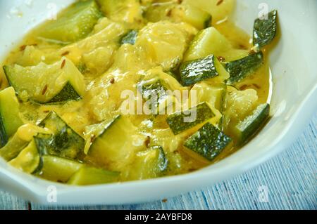 Sweet and Sour Zucchini Stock Photo