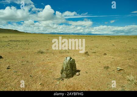 Mountain plateau in the area Zavkhan River Stock Photo