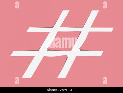 cut paper hashtag symbol Stock Photo - Alamy