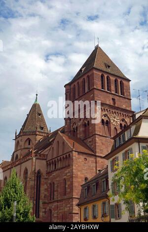 Église Saint Thomas in Strasbourg Stock Photo