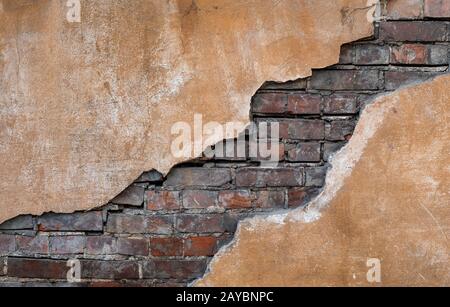 Old grunge brick wall. Nice vintage background.