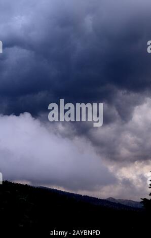 Storm clouds west Of Boulder. Stock Photo
