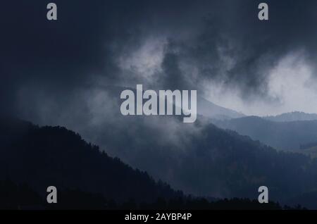 Storm clouds west Of Boulder. Stock Photo