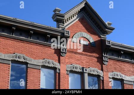 Building at 1136 Pearl Street Mall, Boulder, CO, also known as the Berlin Building Stock Photo