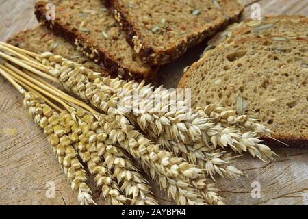 Different types of bread Stock Photo