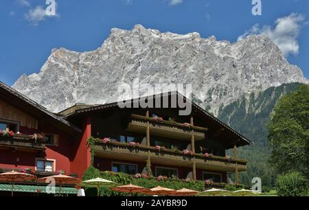 Ehrwald, Austria, Tyrol, Zugspitze, Wetterstein-Mountains Stock Photo