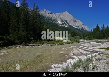 Gais-valley, Mieminger-Mountains, Austria Tyrol Stock Photo