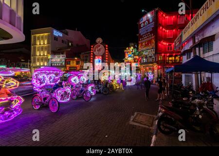 Jonker Street, World Cultural Heritage Malacca City, Malaysia. Stock Photo