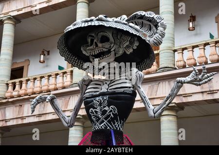 Guanajuato city, Mexico, ; October 26 2018: Catrina in day of the dead Stock Photo