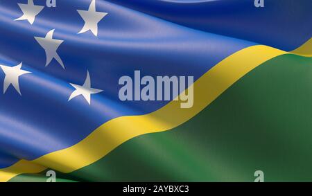 3D Flag of Solomon Islands. 3D Illustration Stock Photo - Alamy