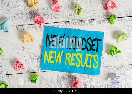 Word writing text New Mindset New - Word Writing Text New Mindset New Results Business Concept For Obstacles Are Opportunities To Reach Achievement Crumpled Colore 2ayc59j