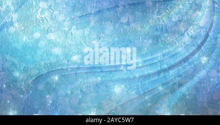 abstract blue flowing lines background Stock Photo