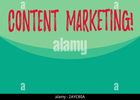 Writing note showing Content Marketing. Business photo showcasing involves creation and sharing of online material Abstract wavi Stock Photo