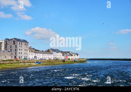 The Claddagh Galway in Galway, Ireland. Travel destination.