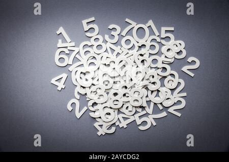 Mathematics background made with solid numbers Stock Photo