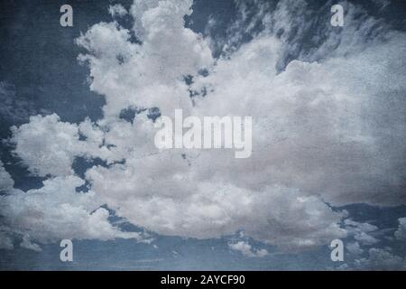Grunge image of dramatic cloudy sky. Perfect halloween background. Stock Photo