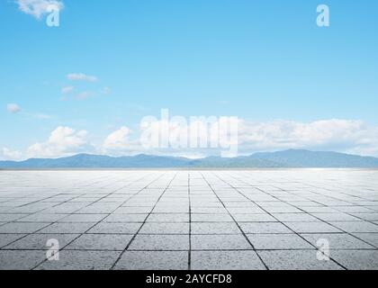 Empty floor background Stock Photo