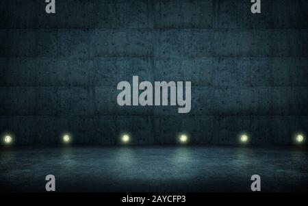 Empty space grungy concrete wall Stock Photo