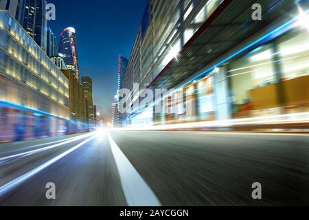 city street motion blur background Stock Photo