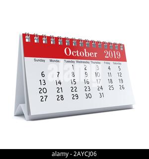 3D rendering calendar Stock Photo