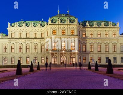Palace Belvedere in Vienna Austria Stock Photo