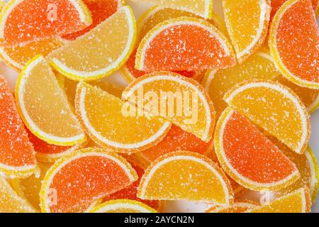 Sweet fruit lemon marmalade background Stock Photo