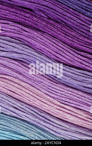 Multicolored wool - abstract fashion background Stock Photo