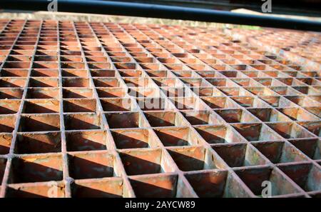 an old rusty grate, grate Stock Photo