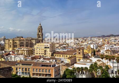 View of Malaga, Spain Stock Photo