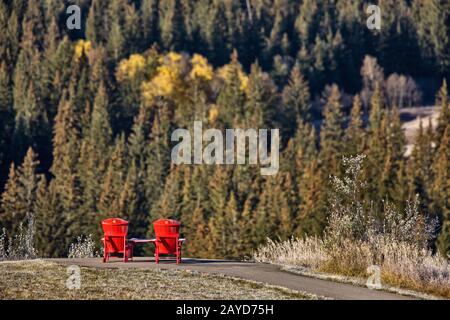 Cypress Hills First Snowfall Stock Photo