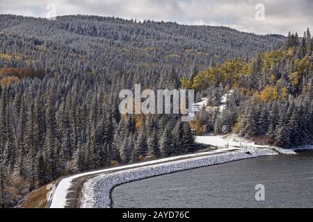 Cypress Hills First Snowfall Stock Photo